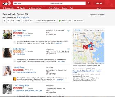 Local results for Google searches, Google Maps results, and Yelp are just three examples of review platforms that show both a star rating and even a snippet of the review in their search