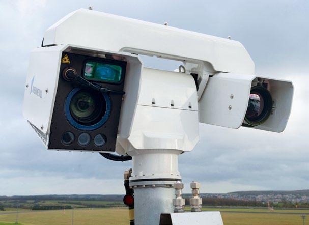 A 360-degree video camera delivers a panoramic view of the airport. A 360-degree infrared camera is also provided.