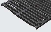 This product is suitable for all areas with high traffic frequency and heavy loads because of the multipoint bolting for the mesh gratings or cast iron gratings.