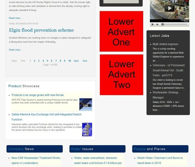 Advert One and Lower Advert Two Static