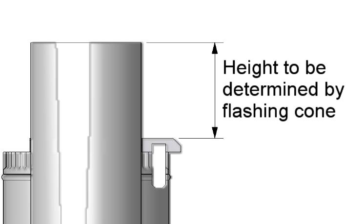 AND FLASHING CONE HEIGHT