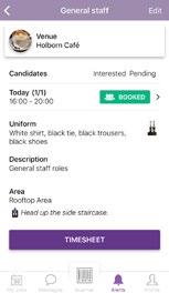 7. Messaging Workers 7a Within the SyftForce app, we provide a messaging functionality in order for employers and workers to be able to directly contact each other with shift updates, uniform changes