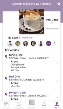 11. Managing Your Staff ( My Staff ) 11a The My Staff section of your profile is a crucial part of the app that helps you to keep track of workers you have