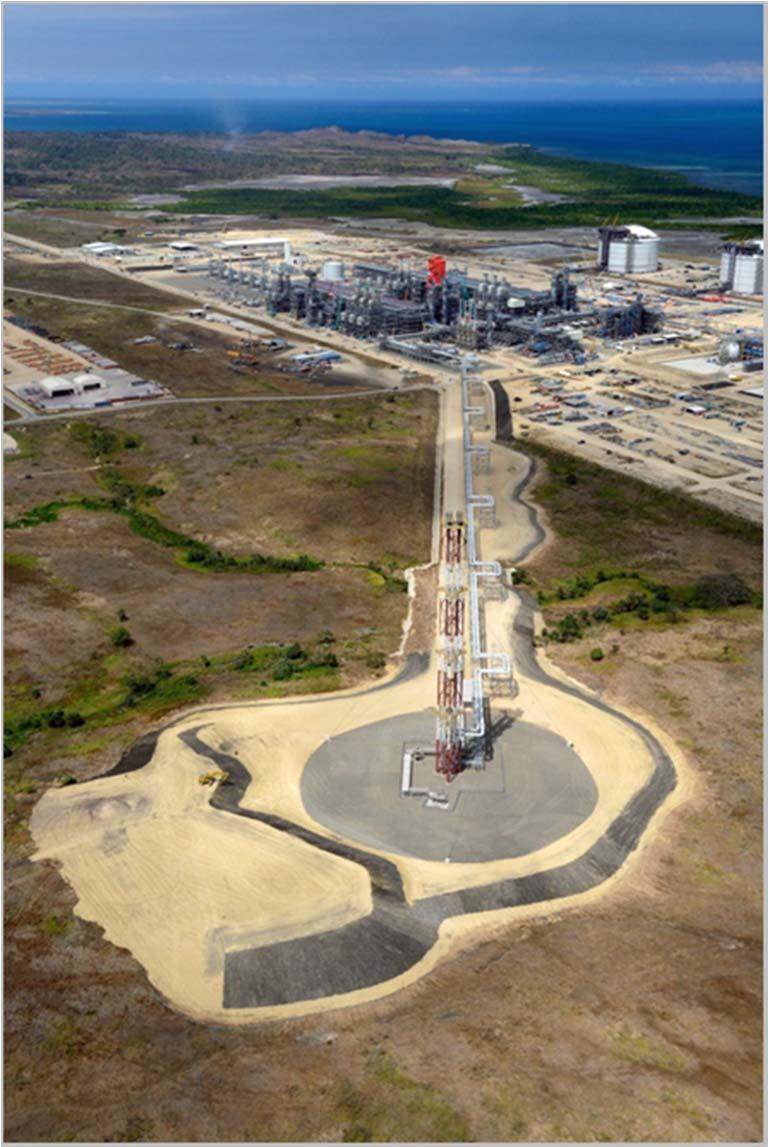 Project Update» PNG LNG Project ahead of schedule and within November 2012 budget of US$19 billion» LNG production from Train 1 commenced in April 2013.