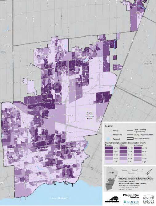 Peel Urban Forestry Initiatives Peel Region s Tree Planting Prioritization Tool GIS mapping tool that allows users (municipal foresters) to identify planting opportunity zones based on desired