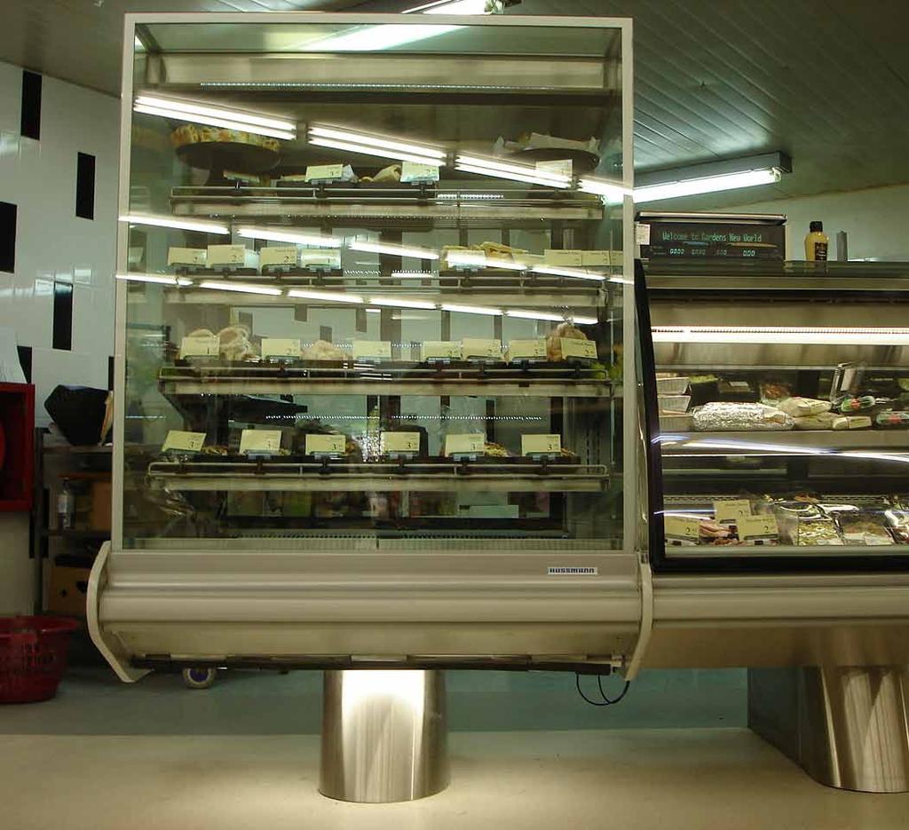 Specialty roducts Hussmann Serviced Deli latter Tiered Display (ID2-) With an