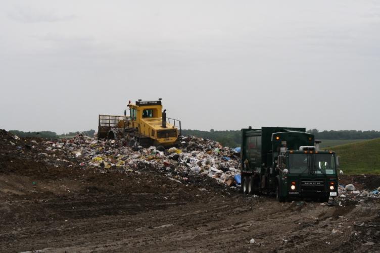 To minimize stormwater exposure, landfill staff continually evaluate site practices to determine how exposed materials and activities can be reduced