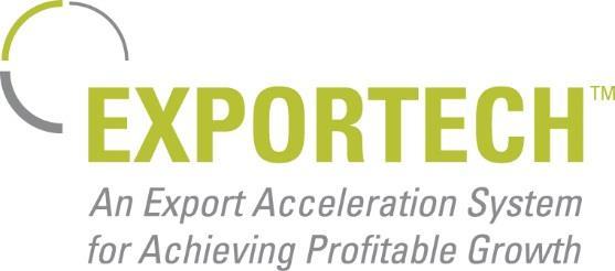 ExporTech Madison Crown Plaza March 24 th, May 3 rd, June 7 th ExporTech Water Council June 10