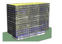 Figure 9. GSA Office Building Model, gbxml Imported by IES <VE> 4.2.