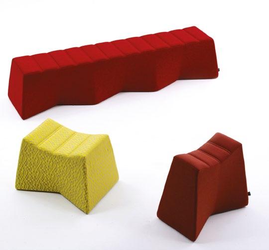 Pinch works brilliantly as functional and occasional seating, in public, educational or hospitality spaces.