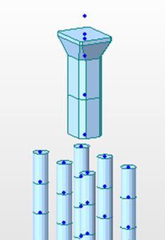 10. Structural Modelling Member lengths defined by hinging lengths pier and piles; Important to model all loadings accurately in order to excite the correct mass; Generally, eigenvalue analysis