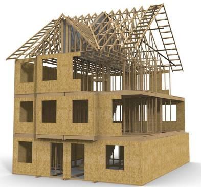 Prefabricated whole house timber building system forms the