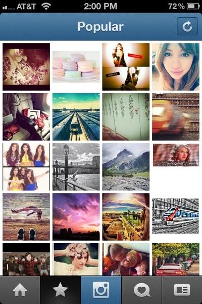 Next, find the Popular Picture section of Instagram and look through the most popular photos. Pick out ten or so pictures and go to the comment sections.