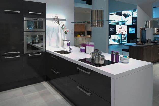 Balanced showrooms You need a balance of styles, finishes and prices in: Furniture Appliances Work surfaces Sinks and Taps Accessories To a great extent, people buy from people, but your showroom