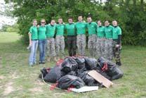 We had 26 volunteers that collected 27 bags