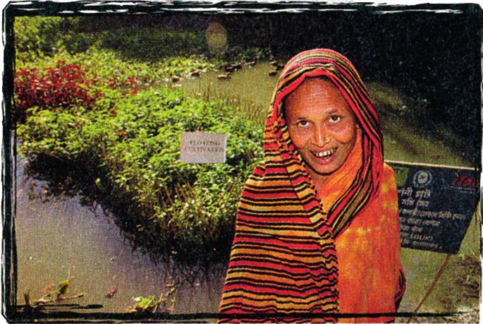 5 Answer: With water hyacinths, bamboo, cow dung and you. Bangladesh is struggling to keep its head above water.