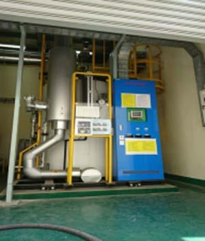 production efficiency from 87% to 96%. This system also applies RO for feeding water for industrial water treatment used in water supply for this heating process. This project was implemented at PT.