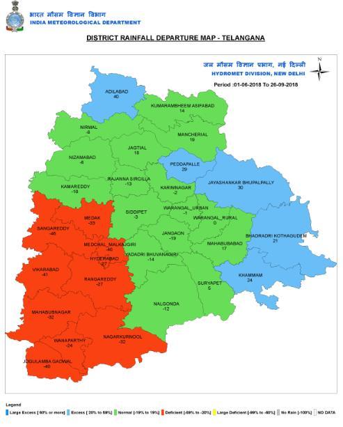 South Asia Drought Monitoring System (SADMS) Agriculture Assessment (Telangana) 01