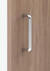 available a vertical handle with floor lock (with surcharge).