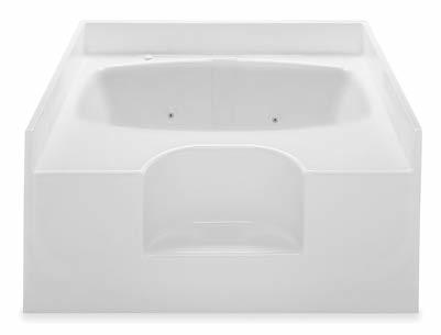 Center front drain 10 Available in: