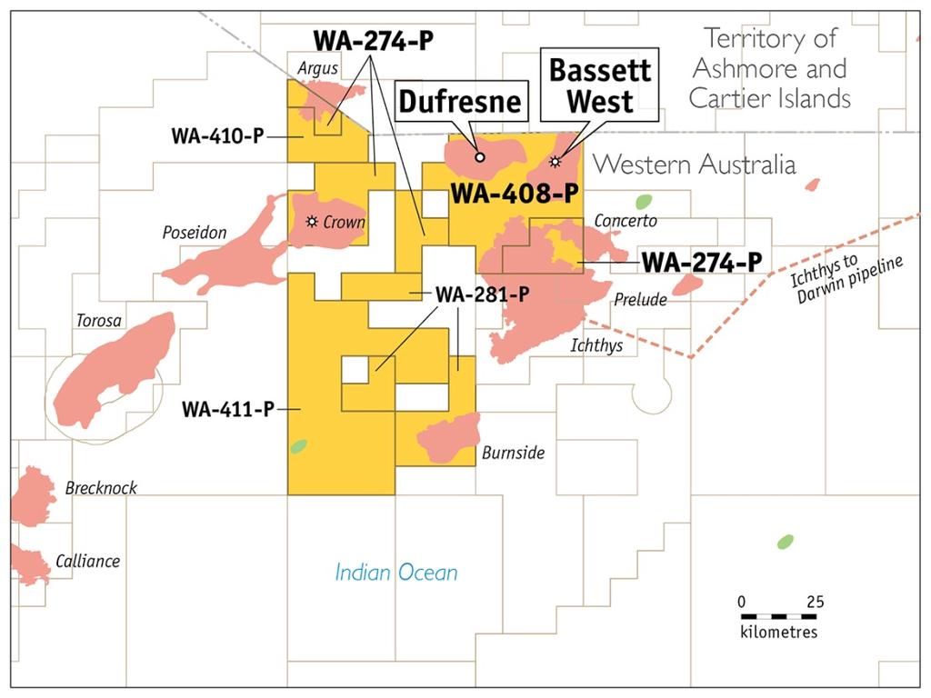 Browse Crown success unlocks material play Crown gas condensate discovery (Santos 30%) - 61 metres net gas pay - Contingent recoverable resource estimate range 0.