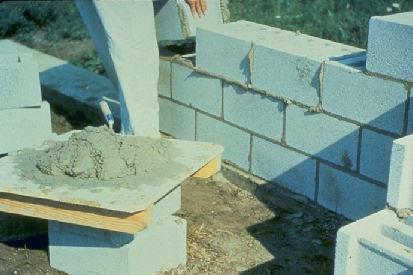 Masonry Materials mortar water, masonry cement, sand, lime