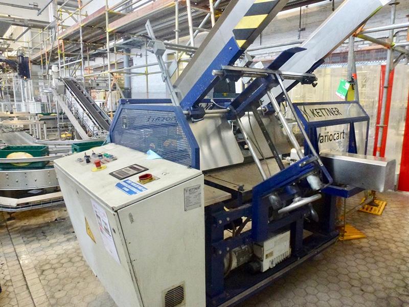 CARTON / CRATE PACKING LINE (25 CARTONS / MINUTE) Carton/crate packing unit Full KRONES from 2003