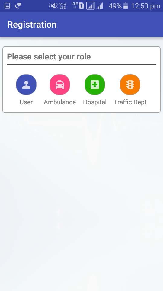 The hospital and traffic police uses laptop to get updates about the location and booking.