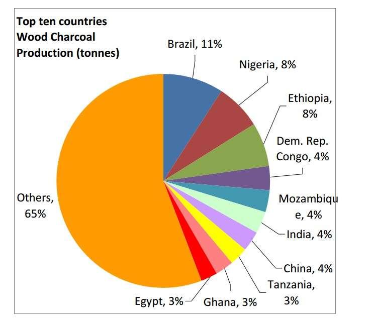 Figure 5: World s Top Ten Charcoal Producers: 2010 (FAO)