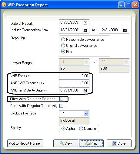 Client Transactions report This report (accessed from Reports > Client Reports > Client Transactions) has a new General Retainer Details section which shows the general retainer balances.