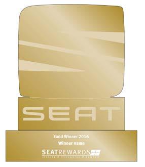 PERFORMANCE AWARDS RECOGNISING OUTSTANDING SEAT BUSINESSES AND TEAMS In 2016 we will reward teams who have achieved network leading results through SEAT Performance Awards.