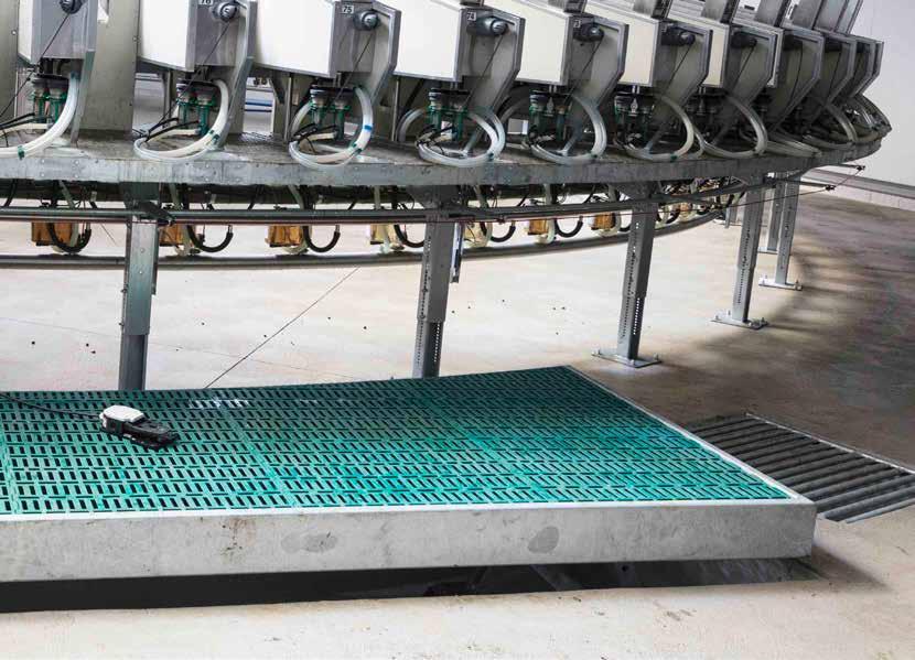 6 SR EXTERNAL MILKING PARLOURS EGO Lifting Floor The floor which brings you up to a healthy ergonomic height.