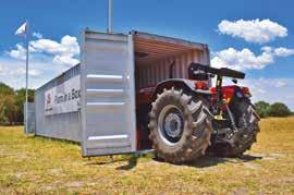 ALL THE ESSENTIALS TO BRING POWER TO THE LAND The Farm in a Box (FIAB) is a totally-new approach to ensuring small-scale farmers get access to the machinery they need to transform their operations.