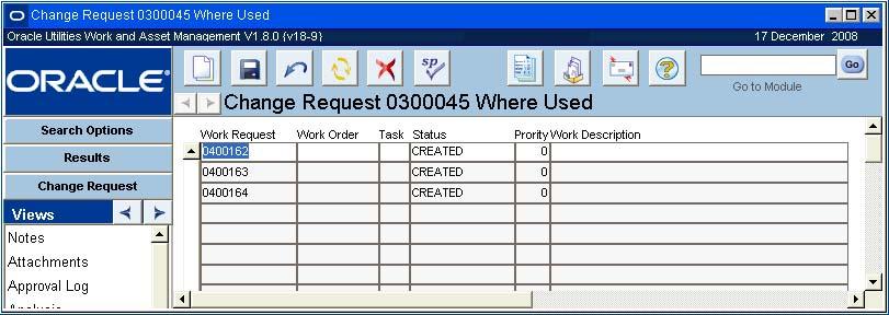 Vendor Change Request Asset / Component The Asset / Component view provides a way to record additional assets - and installed components that will be affected by a Change Request.