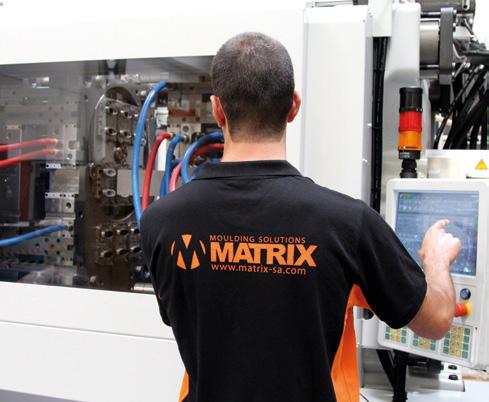 We have at Matrix our own injection moulding machines with clamping forces