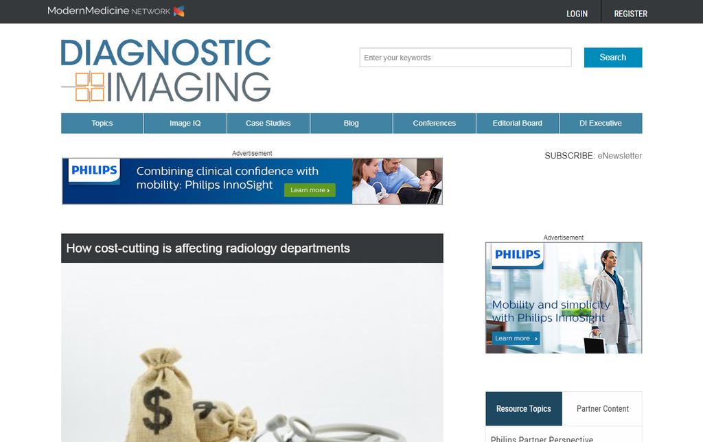 2019 media kit Diagnostic Imaging offers news, case studies, and commentary for radiologists and imaging professionals.