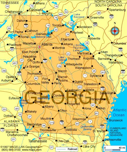 Georgia On My Mind Quick Statistics Total Area (Acres) ~ 37.1 million Forest (Acres) ~ 24.