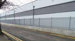 Aside from a range of tested and approved fences that can be fixed to the top of the barrier ancillary components
