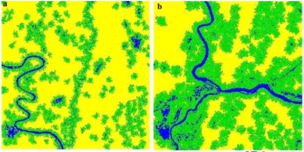 forest cover, fragmentation Integration of land use patterns