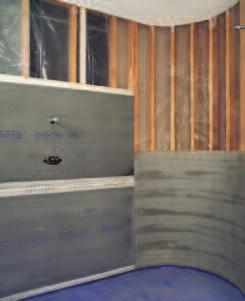 Installation INTERIOR APPLICATIONS Wall Framing: Studs should be spaced a maximum of 8" o.c. Edges/ends of PermaBase Flex parallel to framing should be continuously supported.