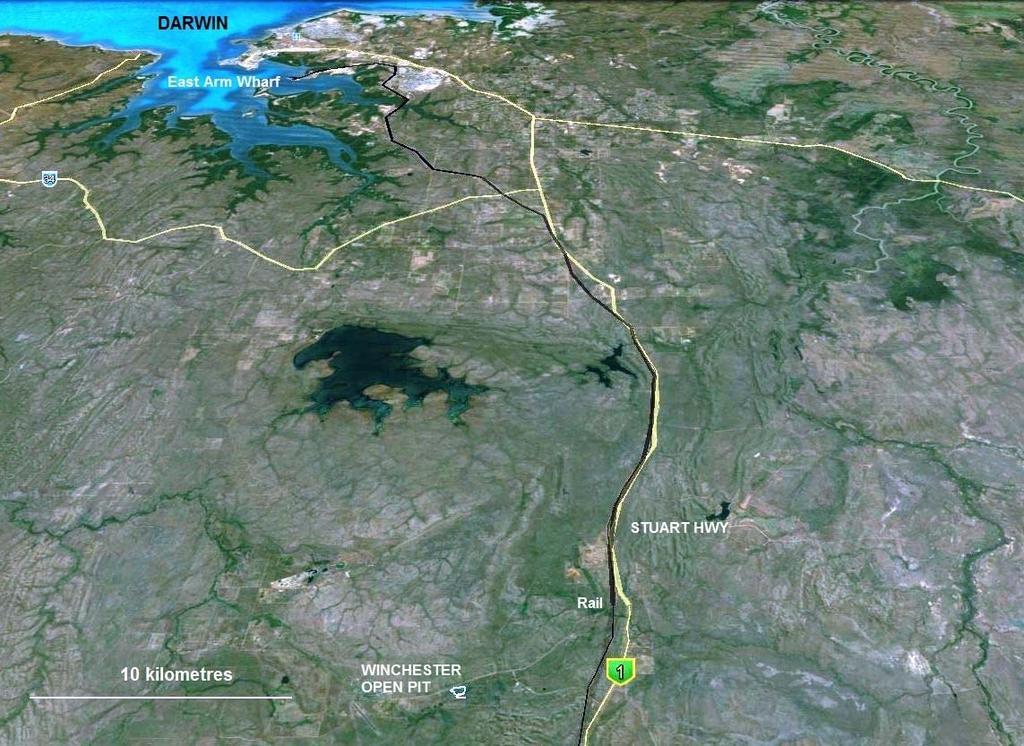 Darwin Port Figure 2 Location of Winchester proposed