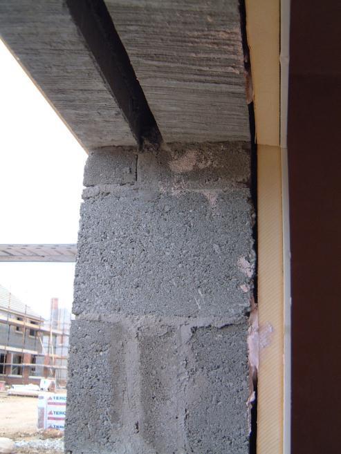Dry-lining insulation Plasterboard fixed to
