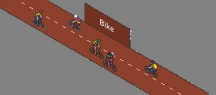 Bikeway Component Bikeway extends approximately