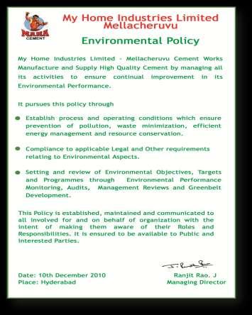 Policy & ISO 14001