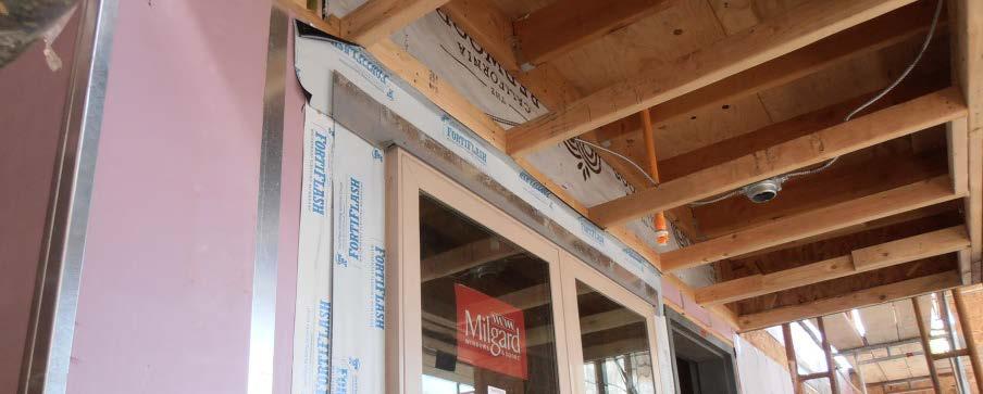 installing Advanced framing practices 3-layer stucco system