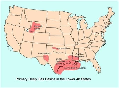 1) Deep Exploration of Natural Gas Current Situation: Despite vast reserves, non-conventional exploration for natural gas in LA has virtually halted.