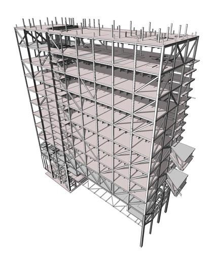 I. Existing Structural System Figure 3: Structure Rendering Note: For additional descriptions and images on the existing structural system, please see Technical Report 1 on the Columbia University