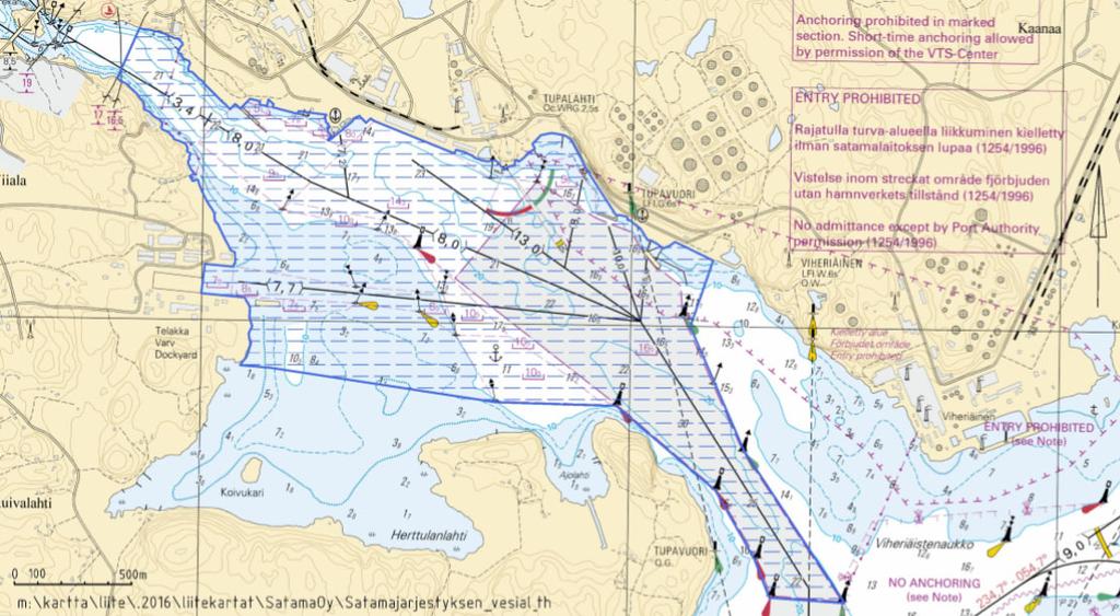 Naantali Port Regulations 12 (14) APPENDIX 1 WATER AREAS IN