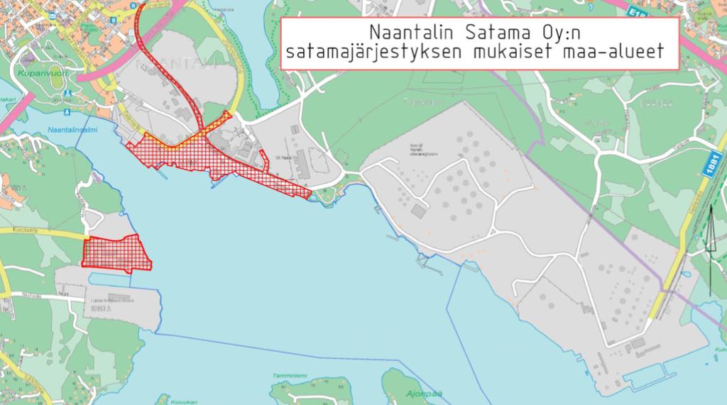 Naantali Port Regulations 13 (14) APPENDIX 2 LAND AREAS IN