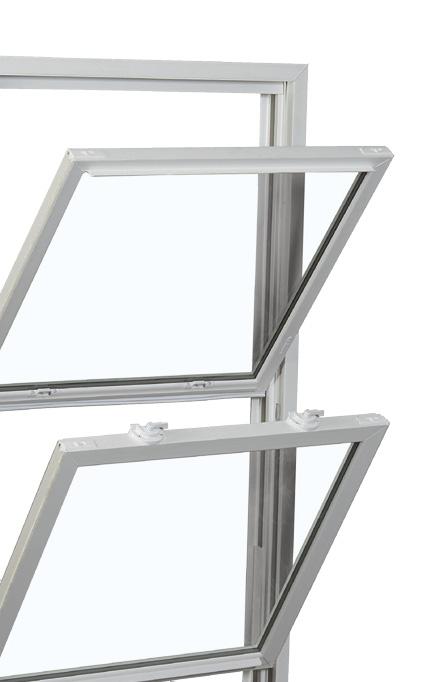 Easy Care Both sashes on our Series 8700 double hung windows tilt in for easy cleaning and maintenance, and optional grids come between the panes so they never need cleaning.
